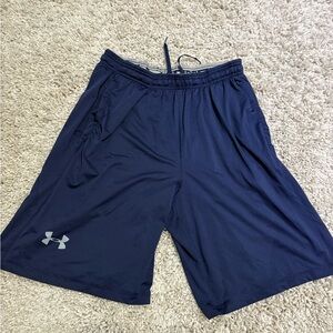 Under Armour Men's Navy Blue Shorts With Pockets